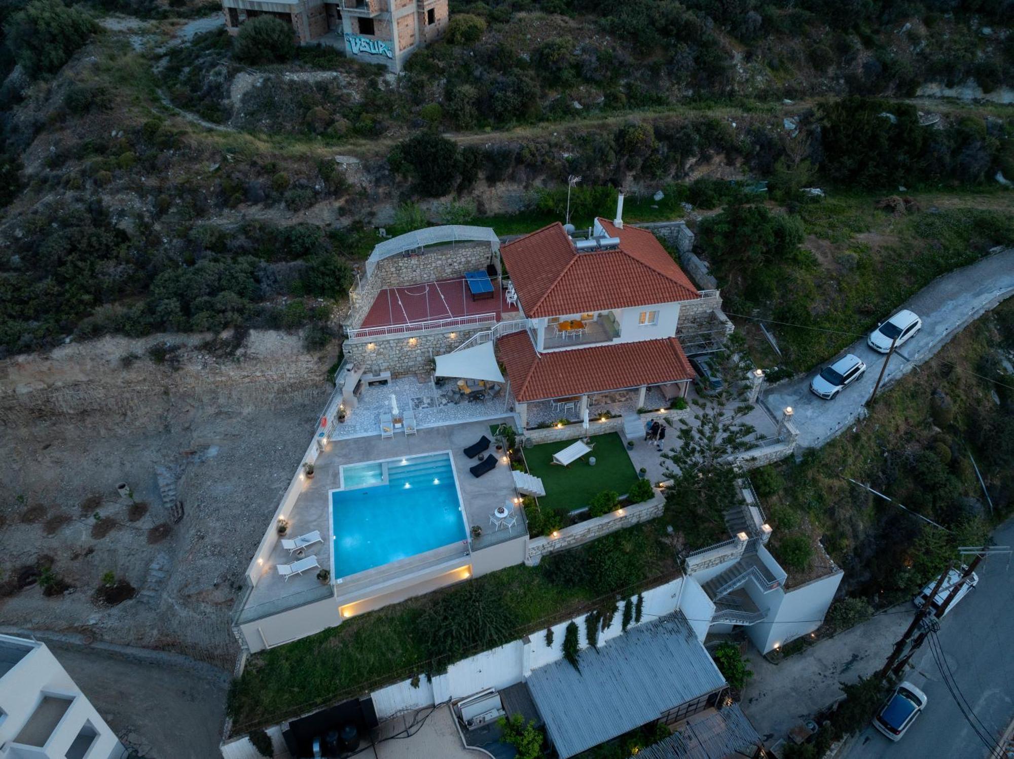 Amazing View Villa Aliki With Infinity Pool & Spa Λυγαριά Εξωτερικό φωτογραφία